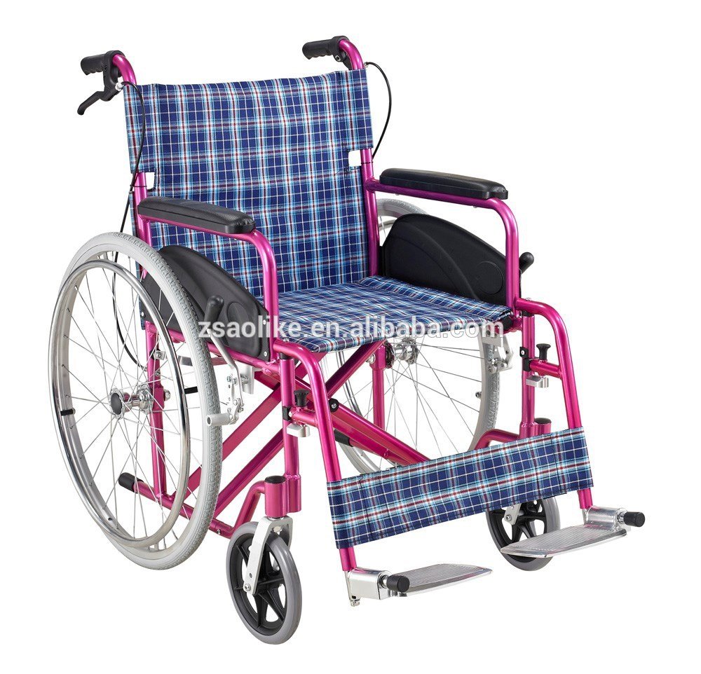 Cheap Aluminum manual wheelchair for halls ALK972LJP-24 "
