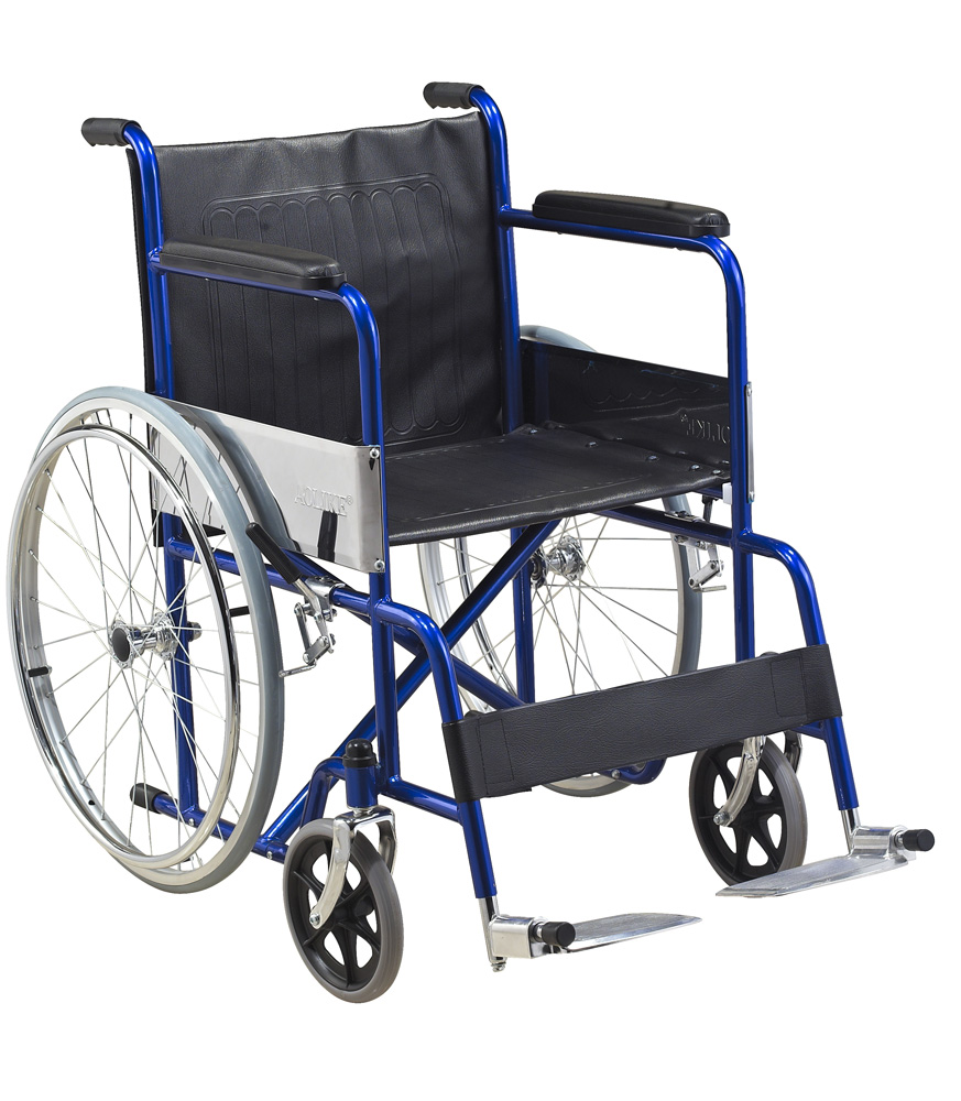 فولاذ طوي اقتصادي Silla de Ruedas كرسي متحرك Alk809