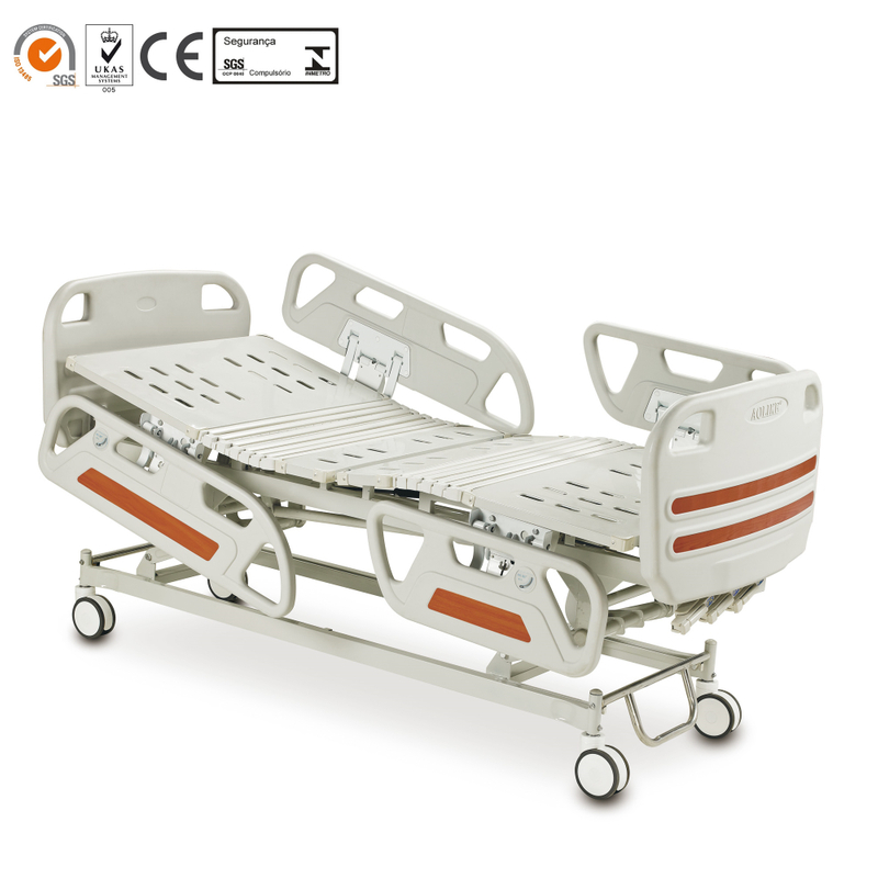 غرفة المستشفى 3 Funtions سرير مستشفى ICU مع CE، ISO، CFS المعدنية قبول OEM Anti-Rust I.V. القطب سنة واحدة، 1 سنة قطع الغيار المجانية