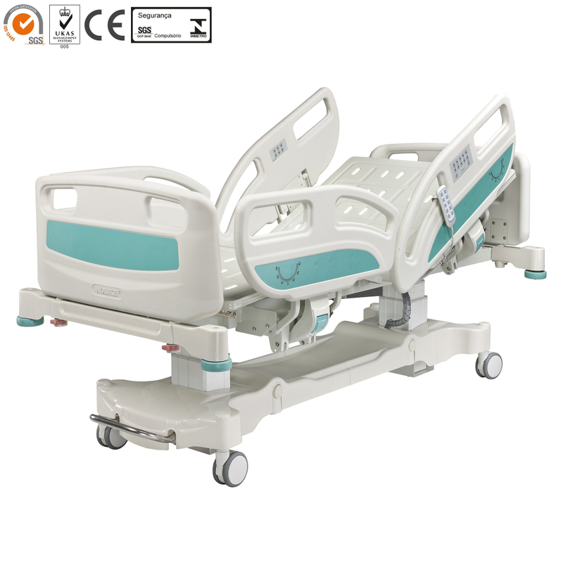 Unused Advanced 5 وظيفة CE ISO الجودة الكهربائية ICU سرير مستشفى معدني للمستشفى استخدام Alk06-BA508EZE 1 سنة icu room
